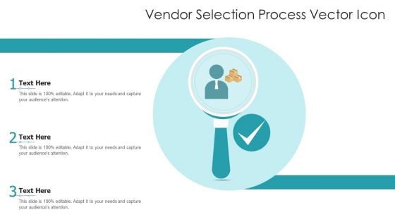 Vendor Selection Process Vector Icon Ppt Layouts Summary PDF