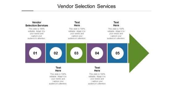 Vendor Selection Services Ppt PowerPoint Presentation Slides Microsoft Cpb