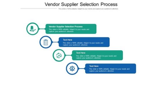 Vendor Supplier Selection Process Ppt PowerPoint Presentation Layouts Rules Cpb Pdf