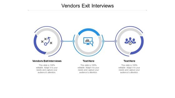 Vendors Exit Interviews Ppt PowerPoint Presentation Pictures Display Cpb