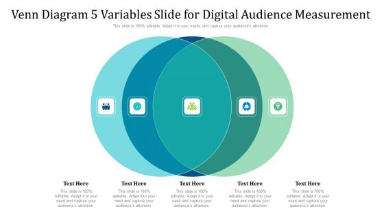 Venn Diagram 5 Variables Slide For Digital Audience Measurement Ppt PowerPoint Presentation Gallery File Formats PDF Venn Diagram 5 Variables Slide For Digital Audience Measurement Ppt PowerPoint Presentation Gallery File Formats PDF