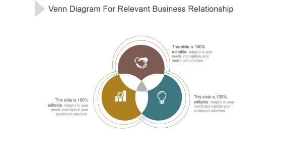 Venn Diagram For Relevant Business Relationship Ppt PowerPoint Presentation Examples