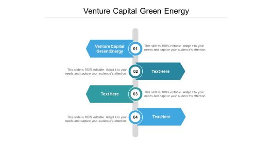 Venture Capital Green Energy Ppt PowerPoint Presentation Show Template Cpb