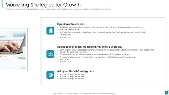 Venture Capital Pitch Decks For Private Companies Marketing Strategies For Growth Demonstration PDF