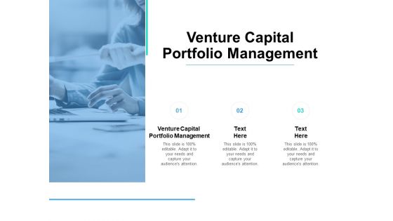 Venture Capital Portfolio Management Ppt PowerPoint Presentation Outline Cpb