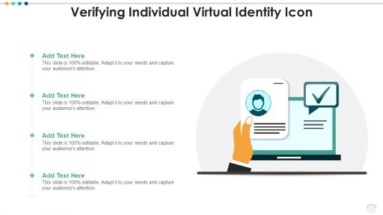 Verifying Individual Virtual Identity Icon Background PDF