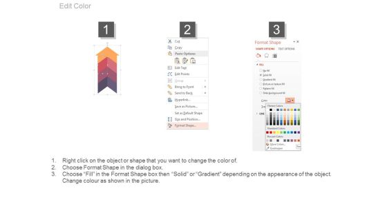 Vertical Arrow For Positioning Strategy Powerpoint Template Slide02