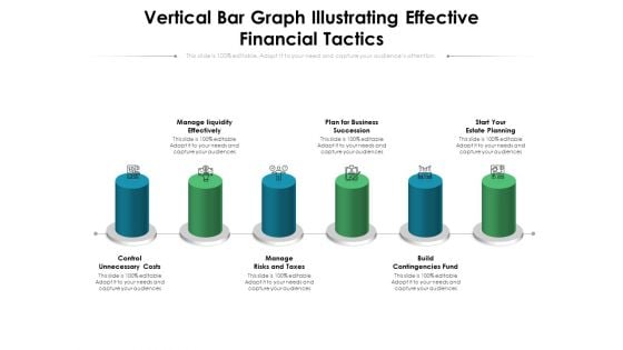 Vertical Bar Graph Illustrating Effective Financial Tactics Ppt PowerPoint Presentation File Portrait PDF