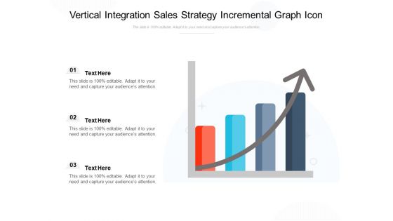 Vertical Integration Sales Strategy Incremental Graph Icon Ppt PowerPoint Presentation Gallery Example PDF