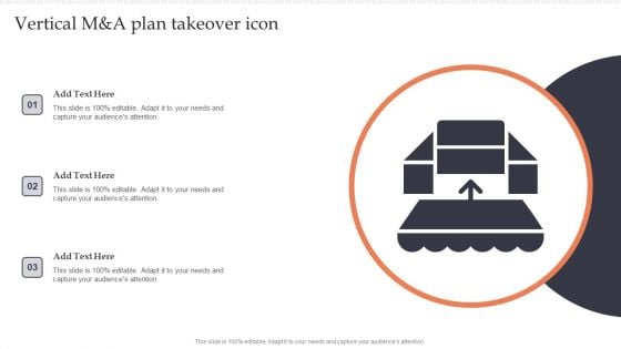 Vertical M And A Plan Takeover Icon Template PDF