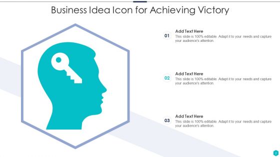 Victory Icon Ppt PowerPoint Presentation Complete With Slides