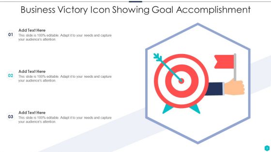 Victory Icon Ppt PowerPoint Presentation Complete With Slides