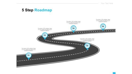 Video Ads 5 Step Roadmap Ppt Inspiration Visuals PDF