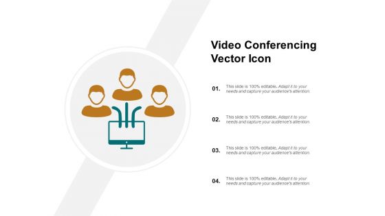 Video Conferencing Vector Icon Ppt PowerPoint Presentation Layouts Background Images