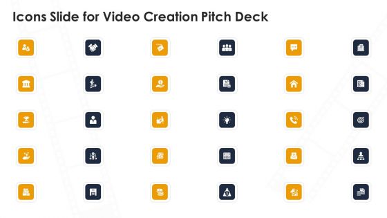 Video Creation Icons Slide For Video Creation Pitch Deck Ppt Icon Template PDF