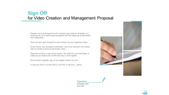 Video Development And Administration Proposal Ppt PowerPoint Presentation Complete Deck With Slides Slide22