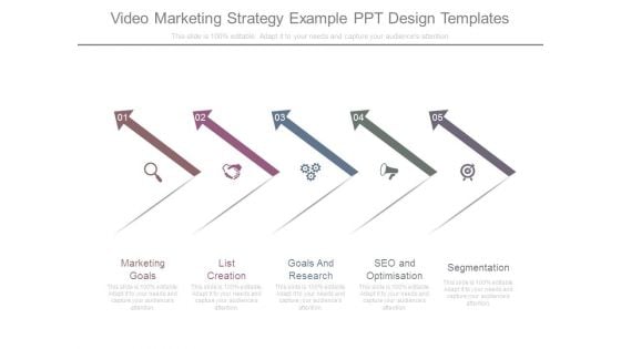 Video Marketing Strategy Example Ppt Design Templates