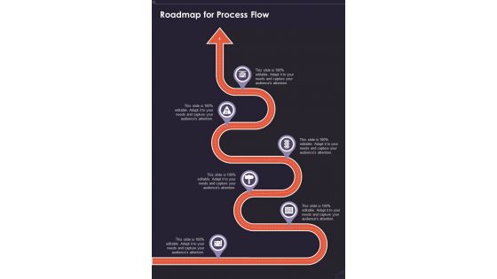 Video Production Service Proposal Roadmap For Process Flow One Pager Sample Example Document