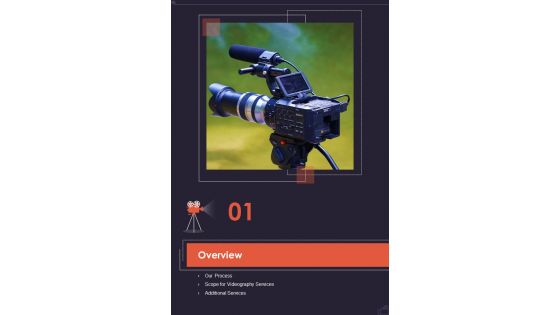 Video Production Service Proposal Table Of Contents One Pager Sample Example Document Video Production Service Proposal Table Of Contents One Pager Sample Example Document