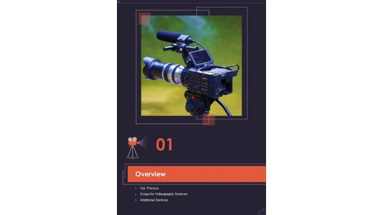 Video Production Service Proposal Table Of Contents One Pager Sample Example Document