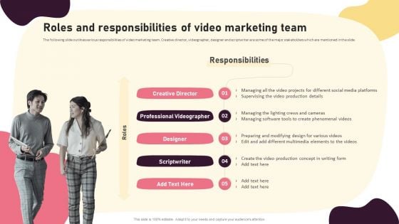 Video Promotion Techniques Roles And Responsibilities Of Video Marketing Team Rules PDF