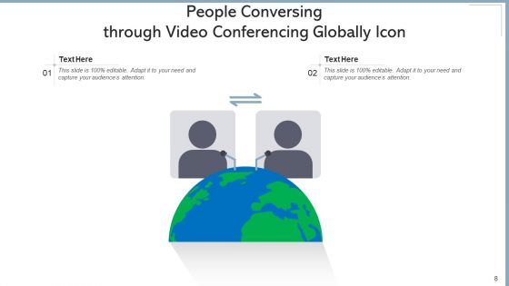 Video Teleconferencing Icon Management Device Ppt PowerPoint Presentation Complete Deck With Slides