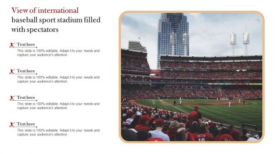 View Of International Baseball Sport Stadium Filled With Spectators Themes PDF