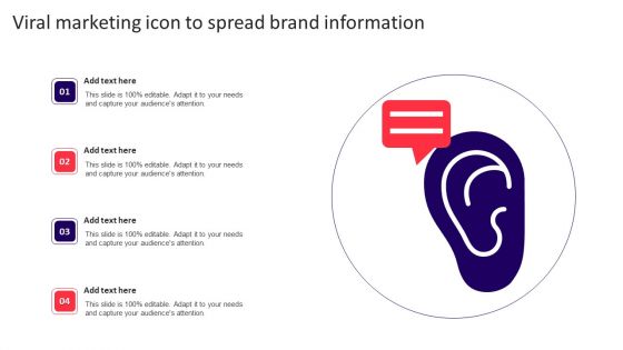 Viral Marketing Icon To Spread Brand Information Rules PDF