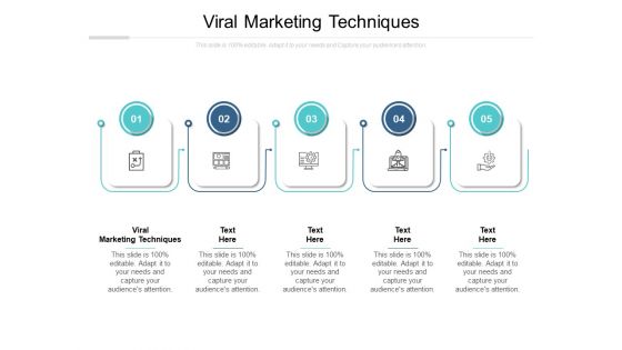 Viral Marketing Techniques Ppt PowerPoint Presentation File Background Cpb