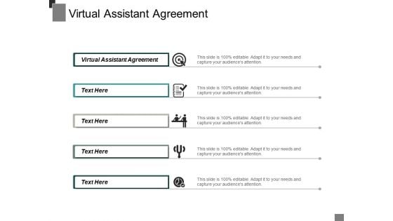 Virtual Assistant Agreement Ppt PowerPoint Presentation Layouts Diagrams Cpb