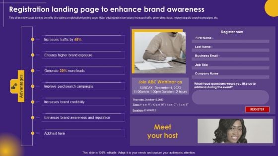 Virtual Communication Registration Landing Page Enhance Brand Awareness Microsoft PDF Virtual Communication Registration Landing Page Enhance Brand Awareness Microsoft PDF