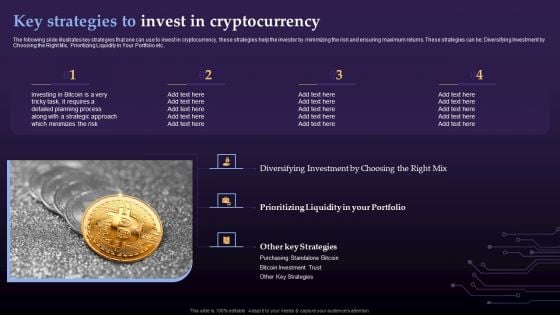 Virtual Currency Investment Guide For Companies Key Strategies To Invest In Cryptocurrency Pictures PDF