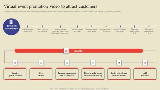 Virtual Event Promotion Video To Attract Customers Ppt Infographic Template Inspiration PDF