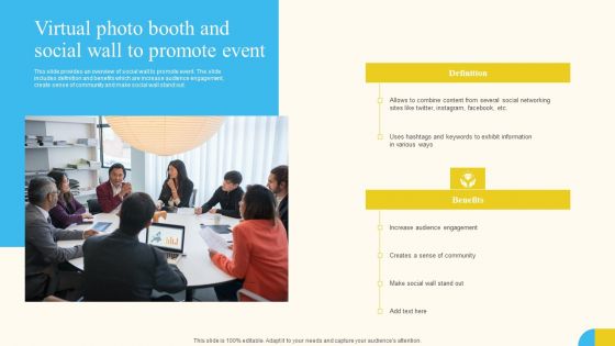 Virtual Photo Booth And Social Wall To Promote Event Activities For Successful Launch Event Clipart PDF