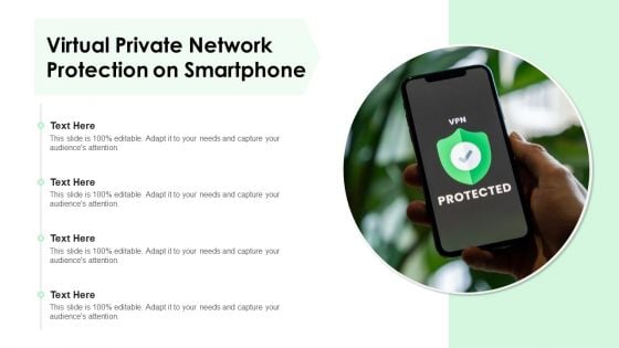 Virtual Private Network Protection On Smartphone Ppt Gallery Gridlines PDF