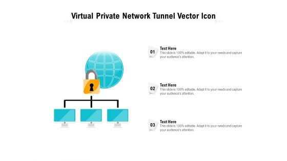 Virtual Private Network Tunnel Vector Icon Ppt PowerPoint Presentation Icon Model PDF