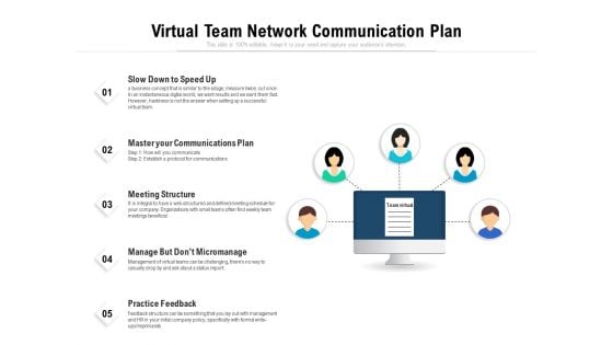 Virtual Team Network Communication Plan Ppt PowerPoint Presentation File Example File PDF