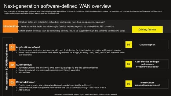 Virtual WAN Architecture Next Generation Software Defined Wan Overview Summary PDF