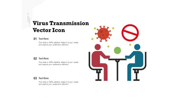 Virus Transmission Vector Icon Ppt PowerPoint Presentation Layouts Guidelines PDF