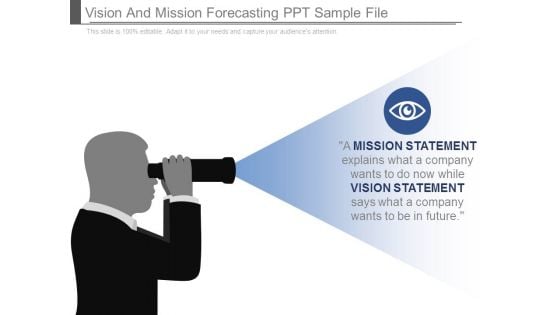 Vision And Mission Forecasting Ppt Sample File