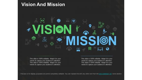 Vision And Mission Ppt PowerPoint Presentation Visual Aids Example File