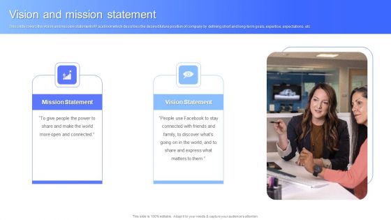 Vision And Mission Statement Facebook Business Outline Portrait PDF