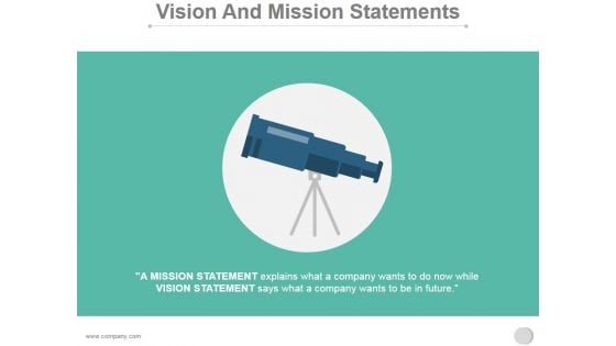 Vision And Mission Statements Ppt PowerPoint Presentation Samples