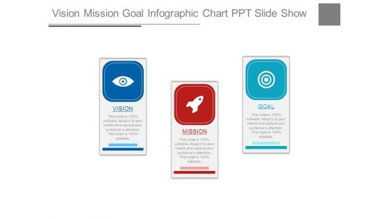 Vision Mission Goal Infographic Chart Ppt Slide Show