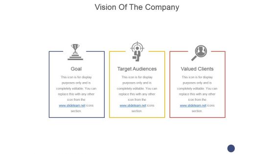 Vision Of The Company Template 1 Ppt PowerPoint Presentation Styles Skills