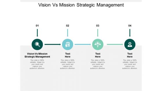 Vision Vs Mission Strategic Management Ppt PowerPoint Presentation Gallery Outline Cpb