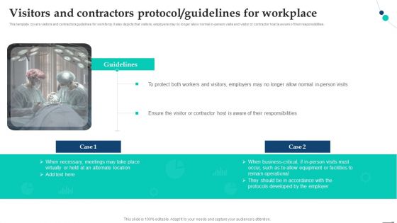 Visitors And Contractors Protocol Guidelines For Workplace Pandemic Company Playbook Microsoft PDF