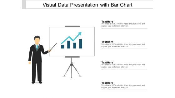 Visual Data Presentation With Bar Chart Ppt PowerPoint Presentation Portfolio Brochure