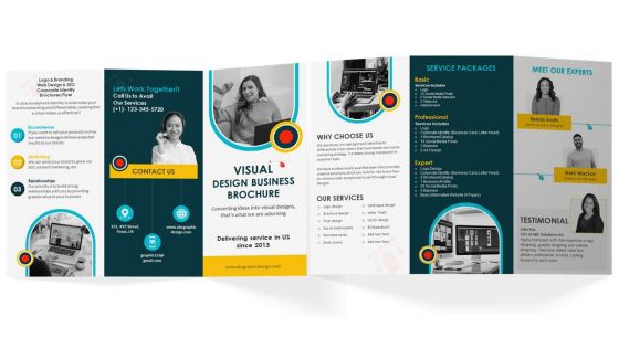 Visual Design Business Brochure Trifold