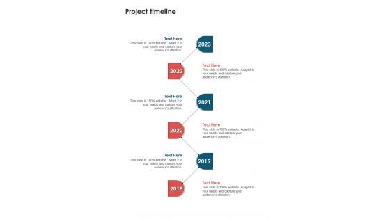 Visual Design Services Proposal Project Timeline One Pager Sample Example Document Visual Design Services Proposal Project Timeline One Pager Sample Example Document